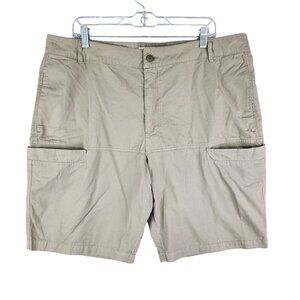 Mens Beige Folk Cargo Shorts 100% Cotton Size 6 (38)